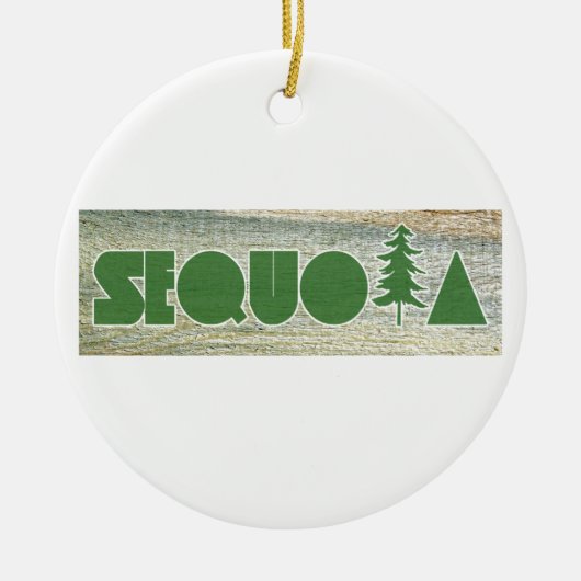 Sequoia Keramisch Ornament (Voorkant)