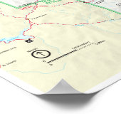 Sequoia & Kings Canyon map poster (Hoek)