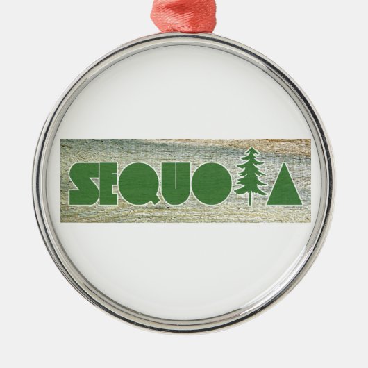 Sequoia Metalen Ornament (Voorkant)