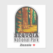 Sequoia Nationaal Park Giant Sequoia Trees Sticker (Vel)