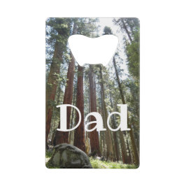 Sequoia National Forest Dad Bottle Opener Kredietkaart Flessenopener