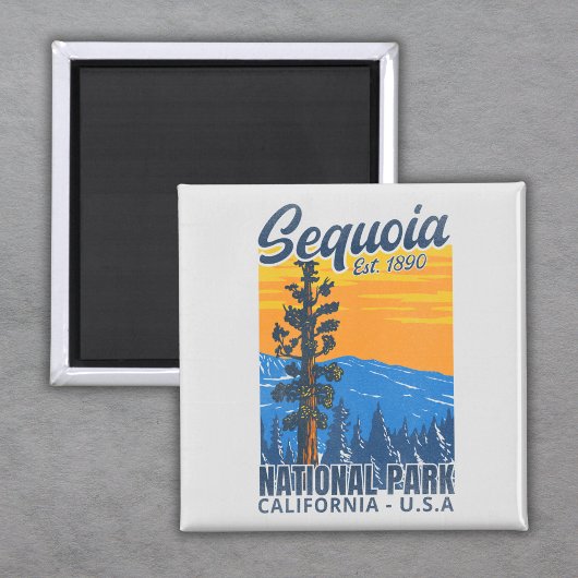 Sequoia National Park California Est 1890 Magneet