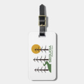 Sequoia National Park California Trail Bagagelabel (Voorkant verticaal)