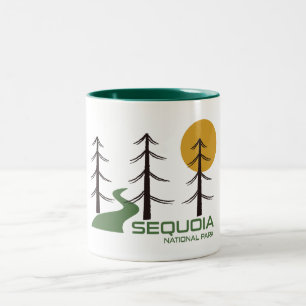 Sequoia National Park California Trail Tweekleurige Koffiemok