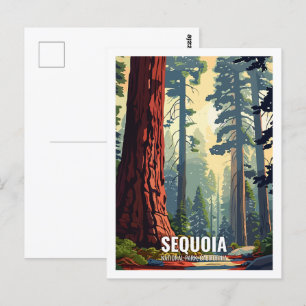 Sequoia National Park California, Verenigde Staten Briefkaart
