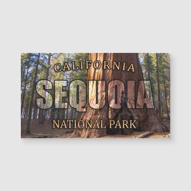 Sequoia National Park Magnetic Card (Voorkant)
