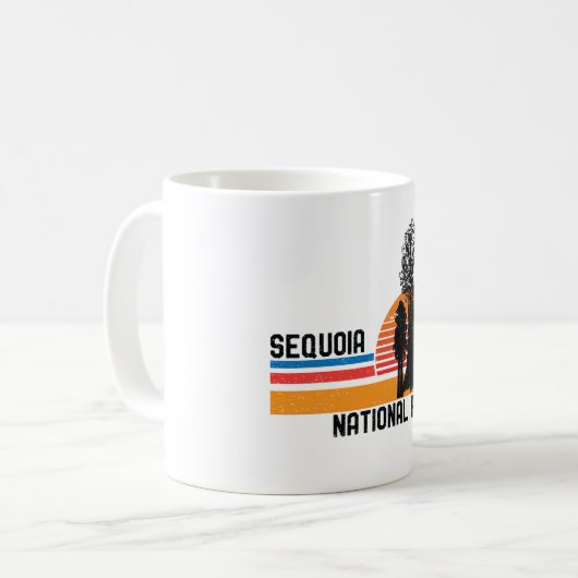  Sequoia National Park Retro Sequoia Koffiemok (Voorkant links)