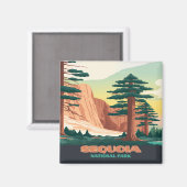 Sequoia National Park Trees Mountains Magneet (Voorkant / Achterkant)