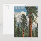 Sequoia National Park vintage Briefkaart (Voorkant / Achterkant)