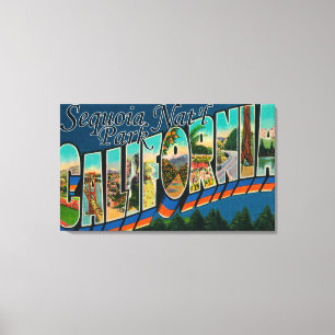 Sequoia Nat'l Park, Californië Canvas Afdruk