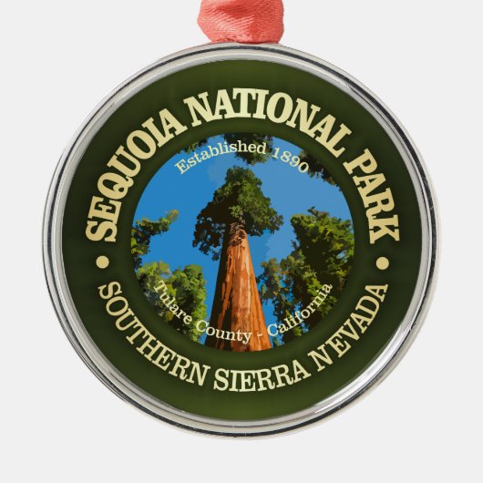 Sequoia NP2 Metalen Ornament (Voorkant)