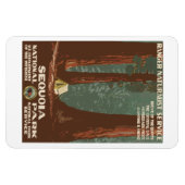  Sequoia Park CA, toeristische reisposter; Magneet (Horizontaal)