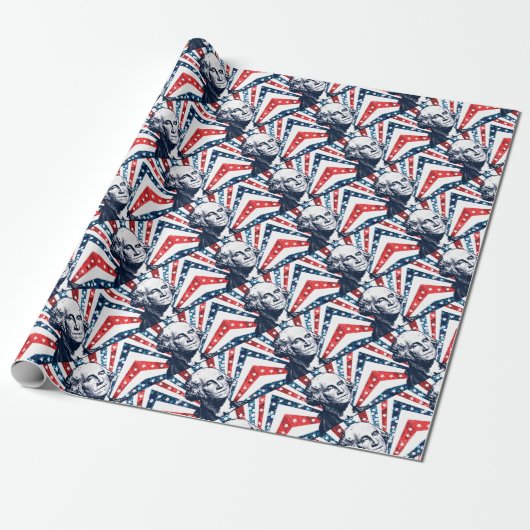 sequoigeorge washington cadeaupapier (Uitgerold)