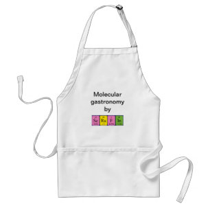 Serafin periodieke tabelnaam apron standaard schort