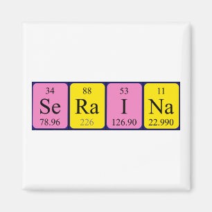 Seraina periodiek table name magnet magneet