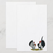 Serama Bantams Briefpapier (Voorkant / Achterkant)