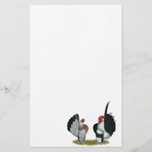 Serama Bantams Briefpapier (Voorkant)