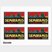 Seramis Hotel (Caïro, Egypte) Rechthoekige Sticker (Vel)