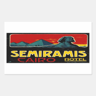 Seramis Hotel (Caïro, Egypte) Rechthoekige Sticker