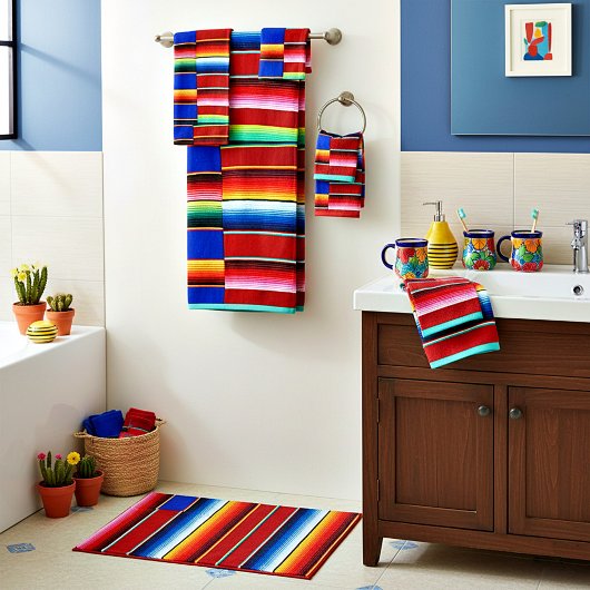 Serape bande de serviette de bain ensemble