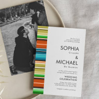 Serape Faire-part de mariage minimal d'été