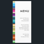 Serape les bandes estivales | Menu de mariage<br><div class="desc">Un ensemble de cartes de menu motif mariage serape dans un style ouvert et minimal avec des couleurs à thème d'automne.</div>