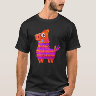 Serape Piñata Mexicaans Grappig Koel Feest Cinco D T-shirt