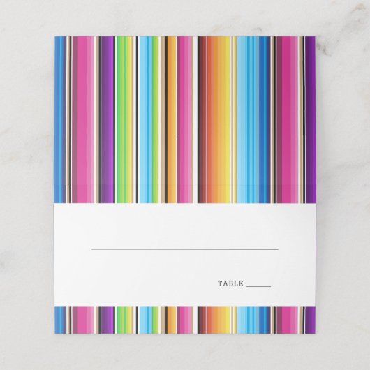 Serape Spring Stripes | Bruiloft (Buitenkant ongevouwen)