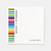 Serape Spring Stripes | Bruiloftsevenement servett Servet (Voorkant)