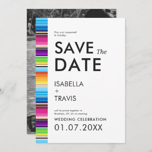 Serape Spring Stripes   Foto Sla de datum op Kaart