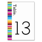 Serape Spring Stripes Wedding Kaart (Voorkant)