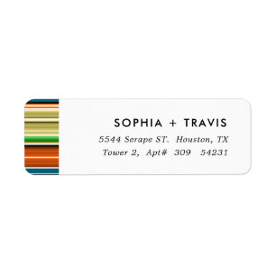 Serape Summer Stripes Etiket