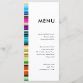 Serape Summer Stripes | Trouwmenu Menu (Voorkant)