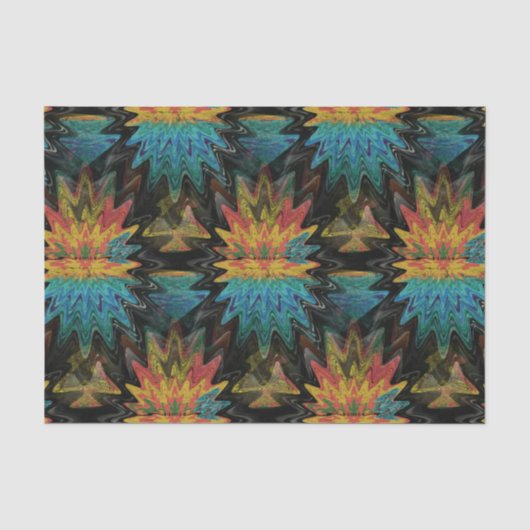 Serape Tribal Southwest Red Pattern Tissuepapier (Voorkant)