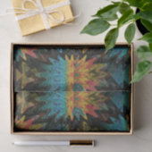Serape Tribal Southwest Red Pattern Tissuepapier (Geschenk)