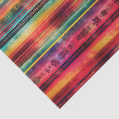 Serape Waterverf Fiesta Mexican Blanket Tissuepapier (Detail)