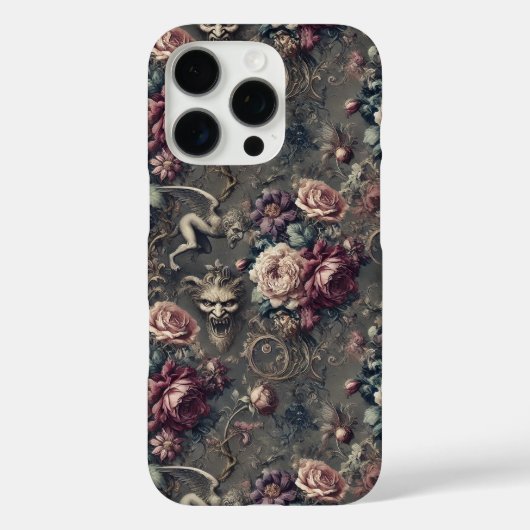Seraph Hunting – Gotisch bloemontwerp Case-Mate iPhone Case (Achterkant)