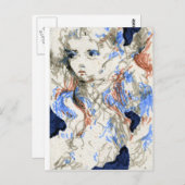 Seraph Ink Pen Tekening Briefkaart (Voorkant / Achterkant)