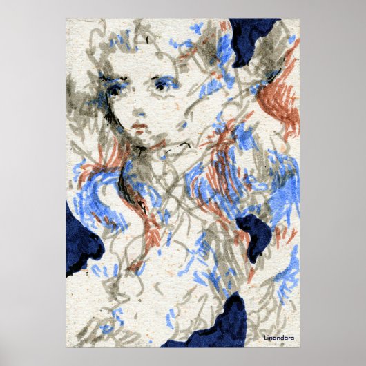 Seraph Ink Pen Tekening Poster (Voorkant)