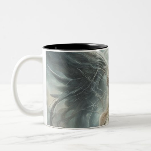 Seraphim 057 tweekleurige koffiemok (Links)
