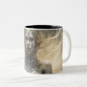 Seraphim 120 tweekleurige koffiemok (Voorkant rechts)