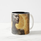 Seraphim 123 tweekleurige koffiemok (Voorkant rechts)