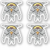 Seraphim Angel Silver Sticker (Voorkant)