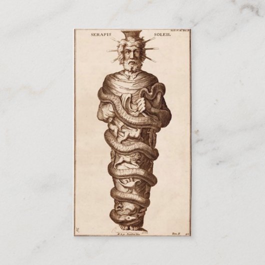 Serapis Bey Chohan van de vierde straal Contactkaartje (Voorkant)