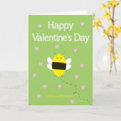 Seras-Tu Ma Abeille Carte de la Saint-Valentin (Fleur jaune)