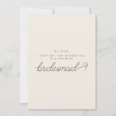 Seras-tu ma carte de demoiselle d'honneur avec pho (Devant)