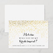 Seras-Tu Ma Carte De Femme - Confetti Fab You (Devant / Derrière)