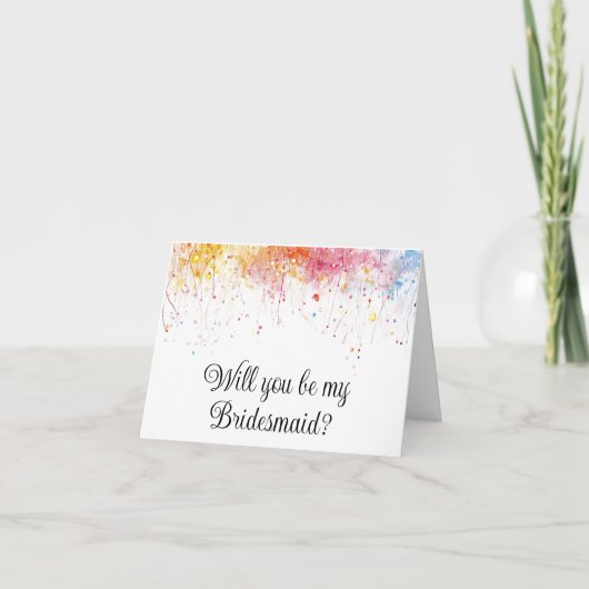 Seras-tu ma carte de proposition Bridesmaid ? (Devant)