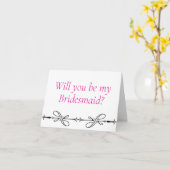 Seras-tu ma carte de proposition Bridesmaid ? (Fleur jaune)