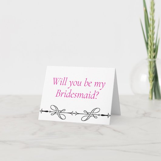 Seras-tu ma carte de proposition Bridesmaid ? (Devant)